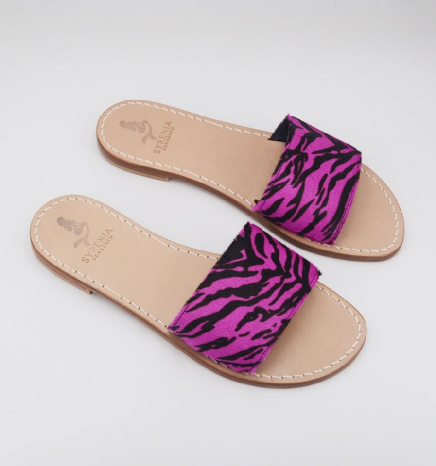 Sandali Syrenia | Sandali Fascia Animalier Zebrato Fucsia