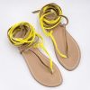 Sandali Syrenia | Sandali Enea Gladiator Bicolore Giallo Wood