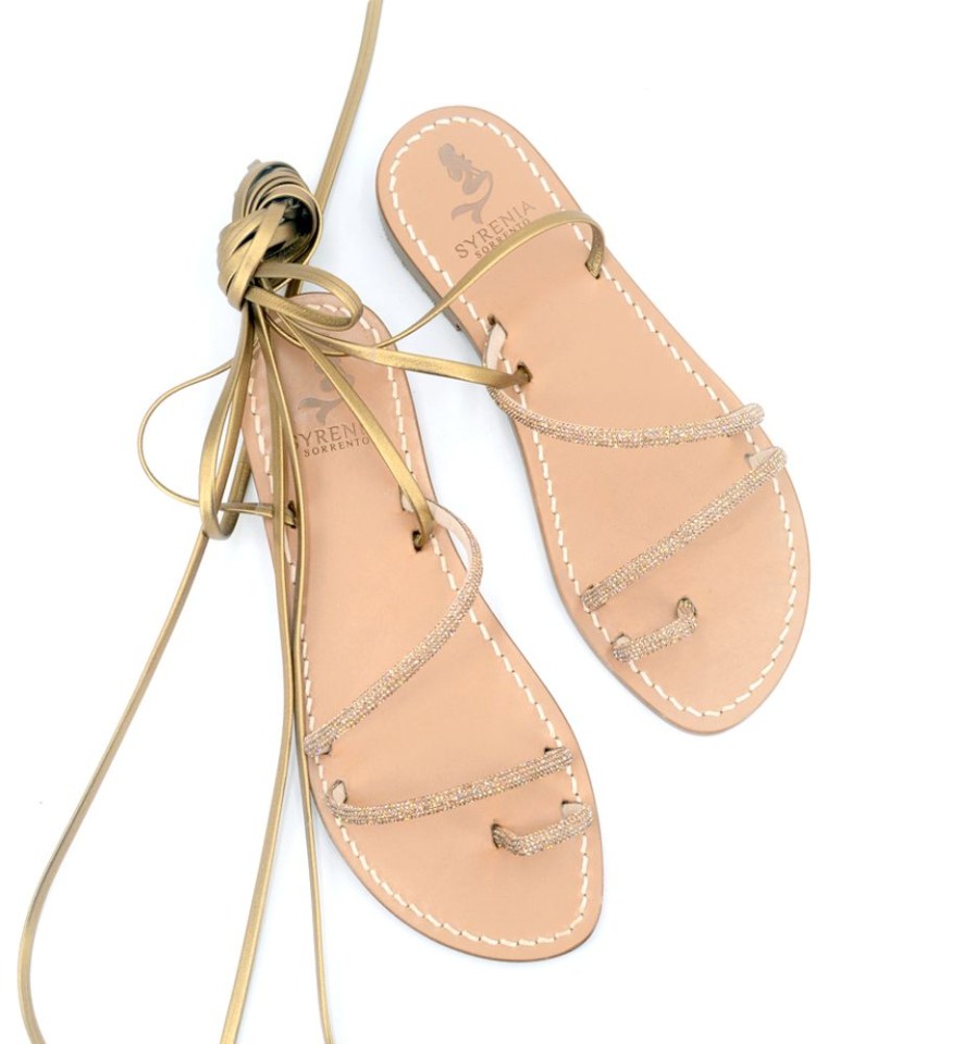 Sandali Syrenia | Sandali Amira Gladiator Shine Pave Ambra