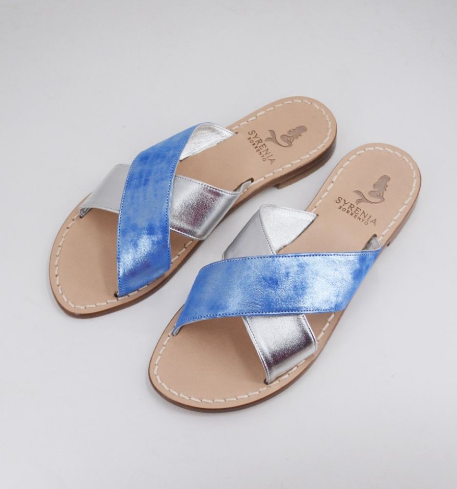 Sandali Syrenia | Sandali Xenia Blue Sky E Argento