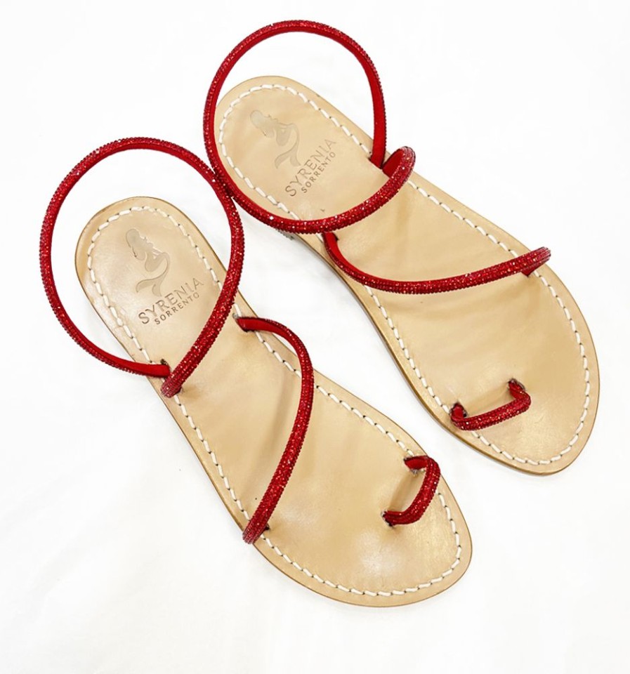 Sandali Syrenia | Sandali Luxor Shine Pave Rosso