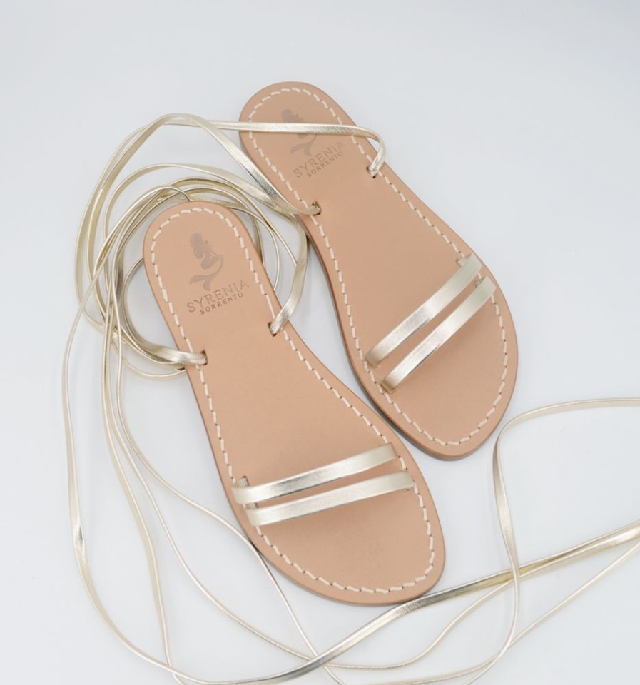 Sandali Syrenia | Sandali Alica Gladiator Pelle Oro