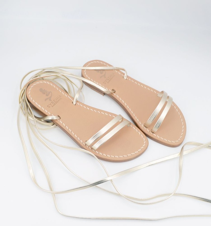 Sandali Syrenia | Sandali Alica Gladiator Pelle Oro