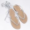 Sandali Syrenia | Sandali Enea Gladiator Crystal Pelle Argento