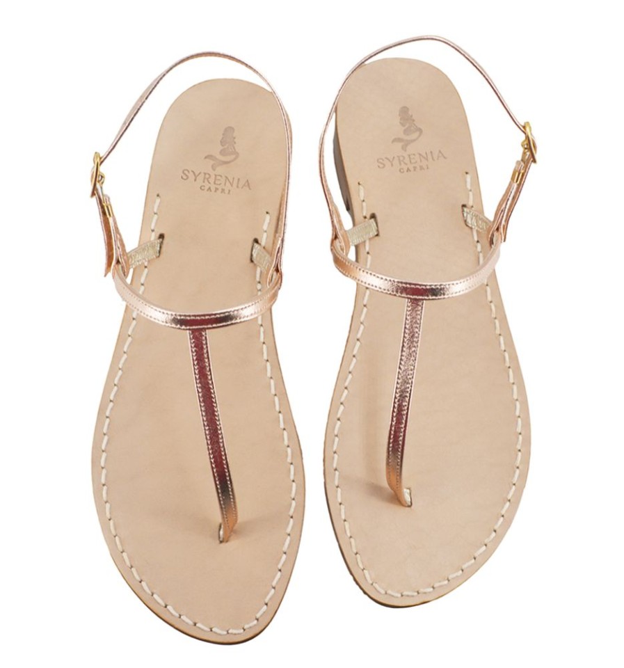 Sandali Syrenia | Sandali Capri Pelle Oro Rosa